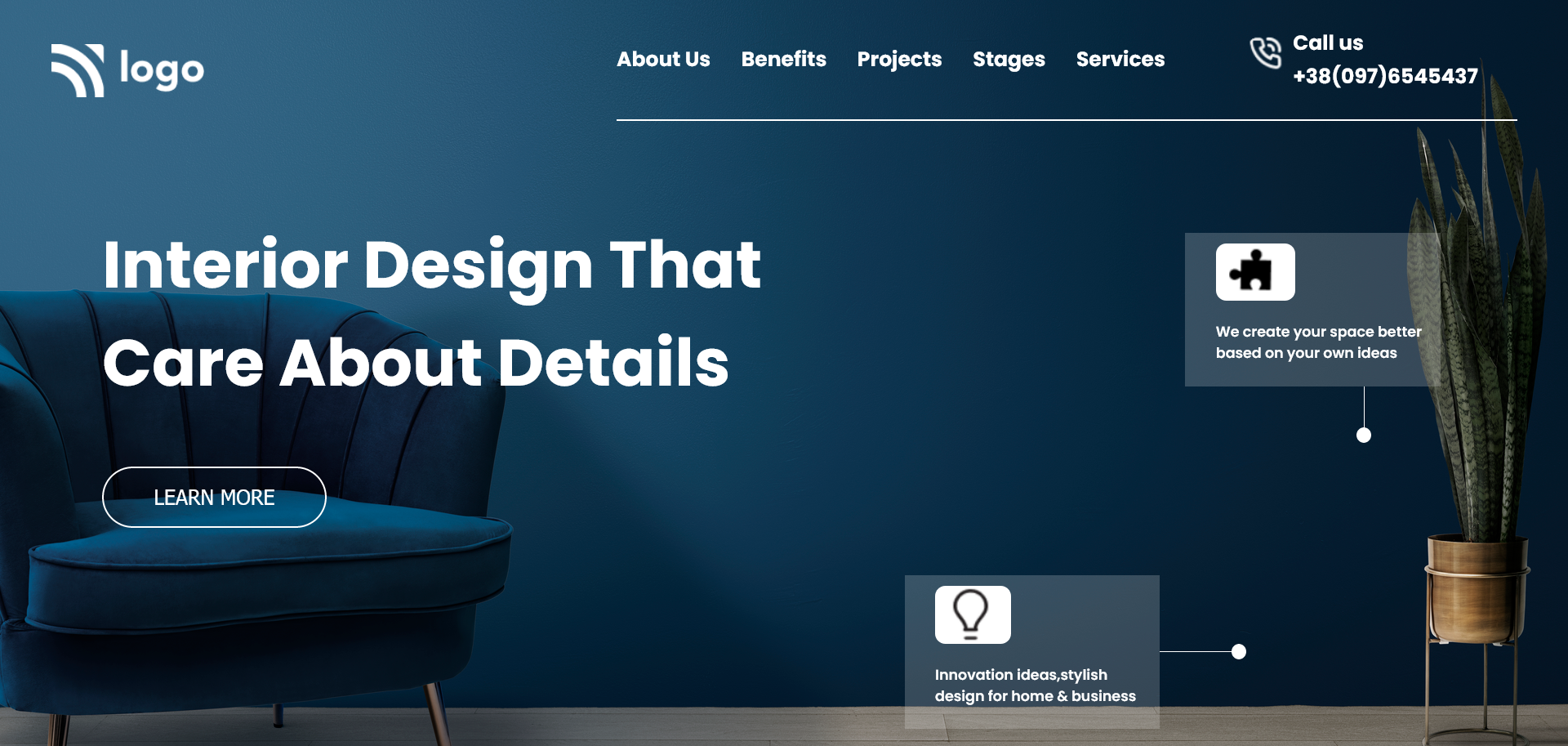 GitHub - RenusreeMadhavarapu/Interior-Design-Landing-Page: HTML/CSS ...