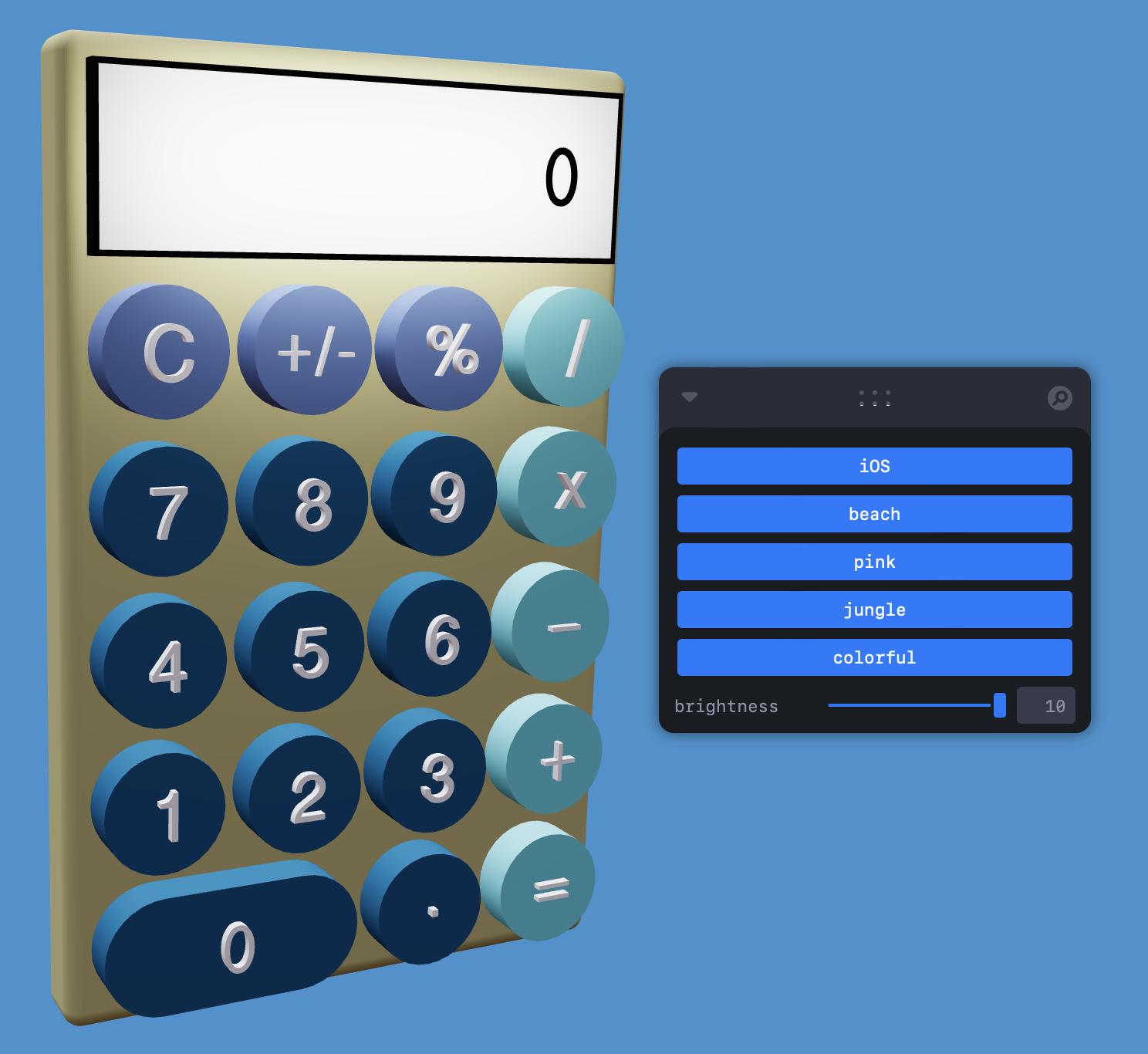 GitHub - SwissCheese15/3D-Calculator: Three.js homage to the built in ...