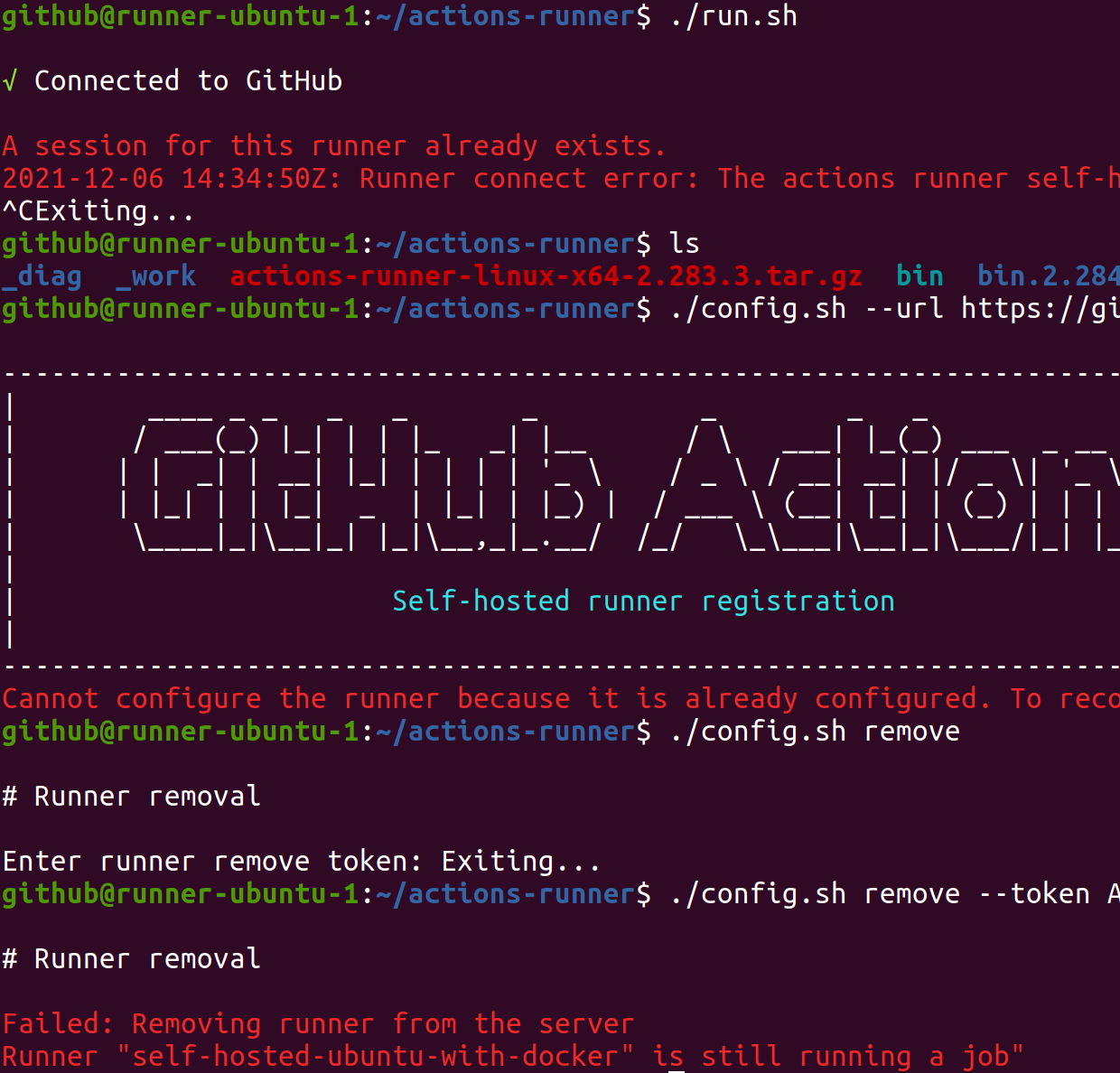 self hosted runner is not accepting jobs from queue. · Issue #592 ...