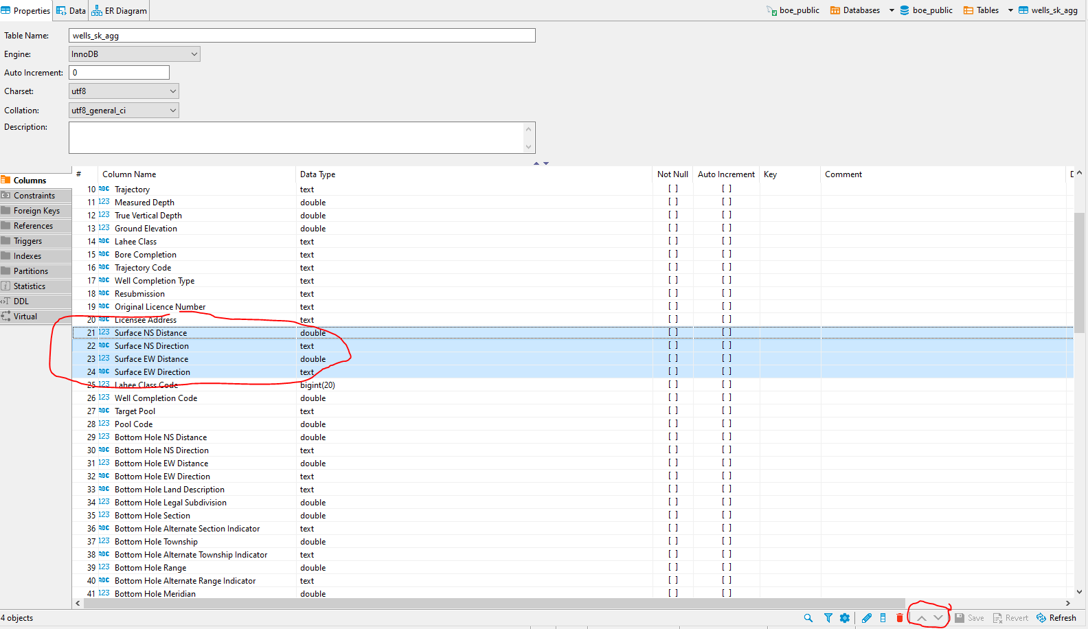 In table properties edit mode, I want to be able to move multiple ...