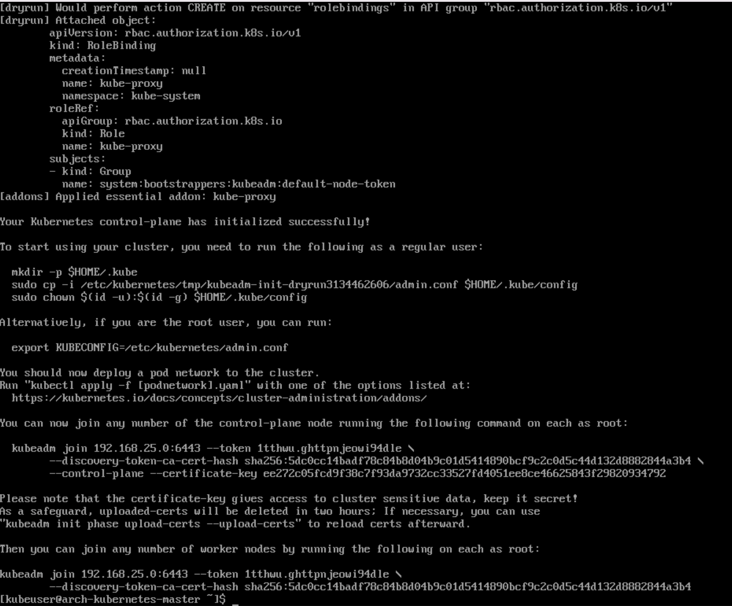 Unable to kubeadm init without dryrun flag · Issue 2 · SpaceAceMonkey