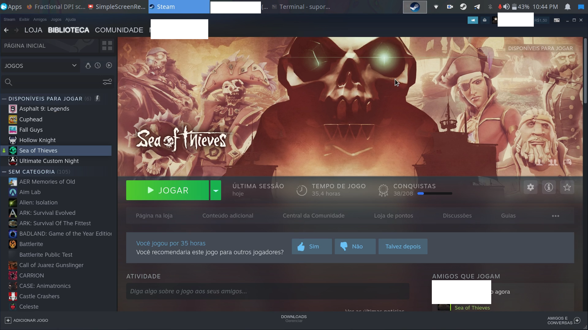 Regular steam for a sec
