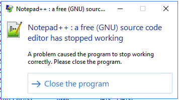 Notepad++ 7.9.1 crashes when shut down · Issue #9131 · notepad-plus ...