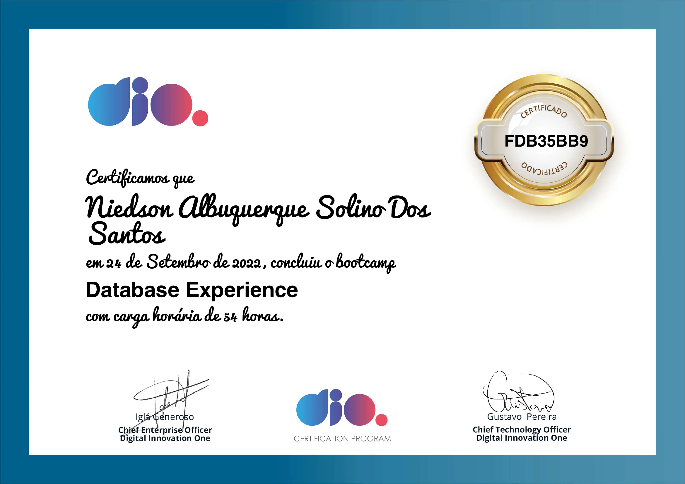 GitHub - Niedson-Solino/Bootcamp-DIO-Database-Experience