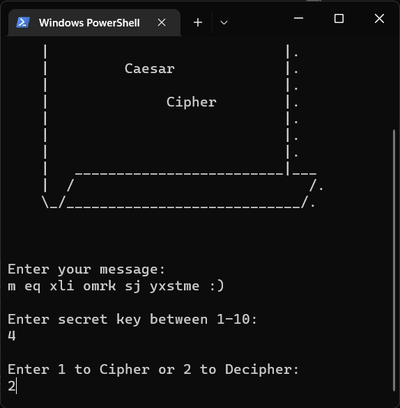 GitHub - Zeus-I/caesar-cipher-py: Basic Implementation of Caesar Cipher ...