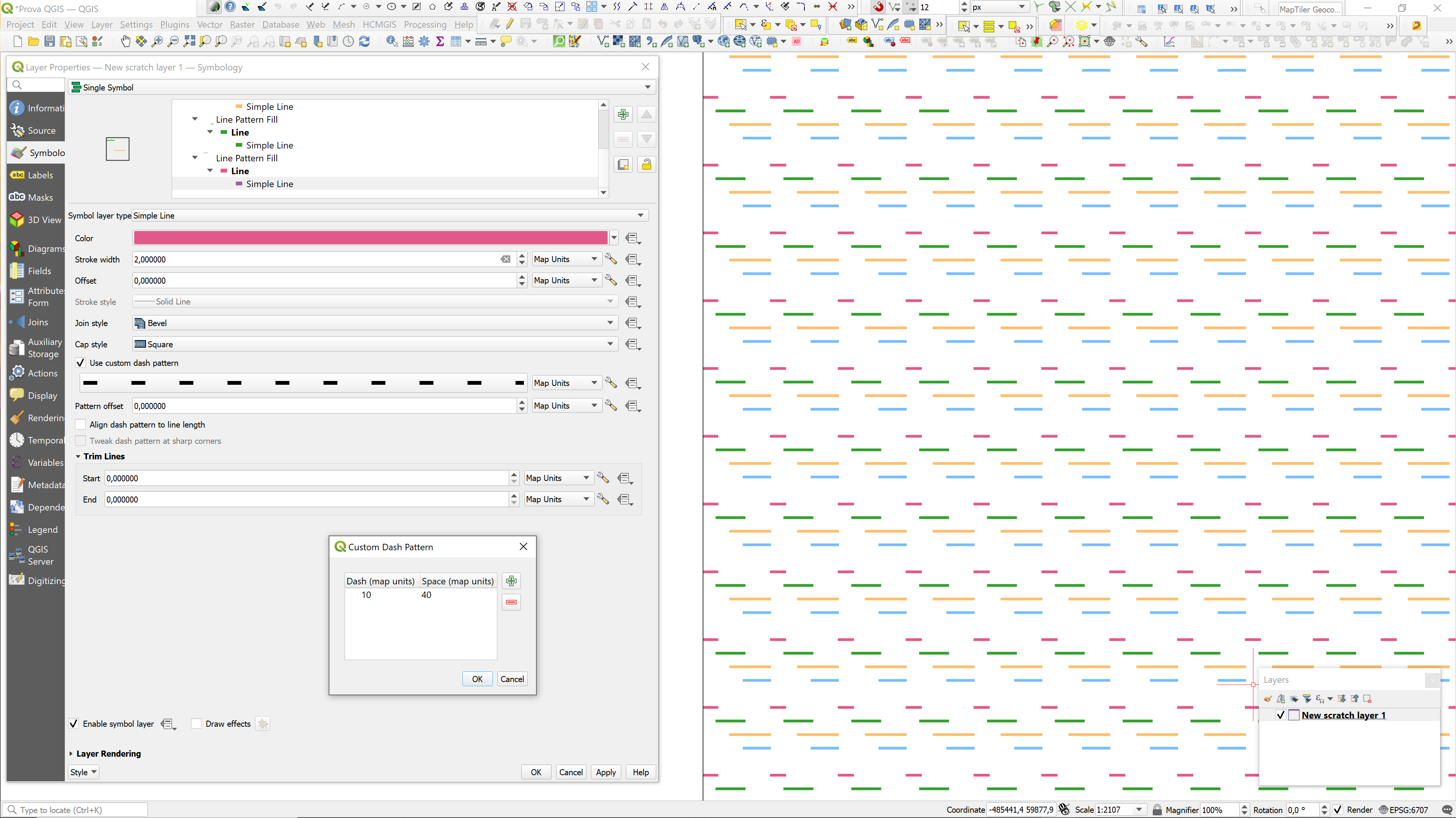Custom dash pattern problem · Issue #49697 · qgis/QGIS · GitHub