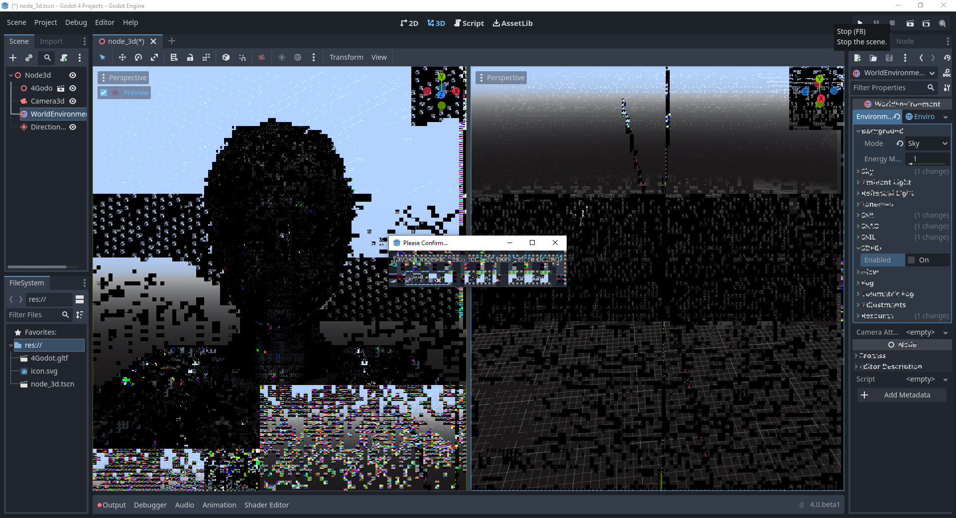 Vulkan: SDFGI rendering exhibits glitches (black rectangles) · Issue ...