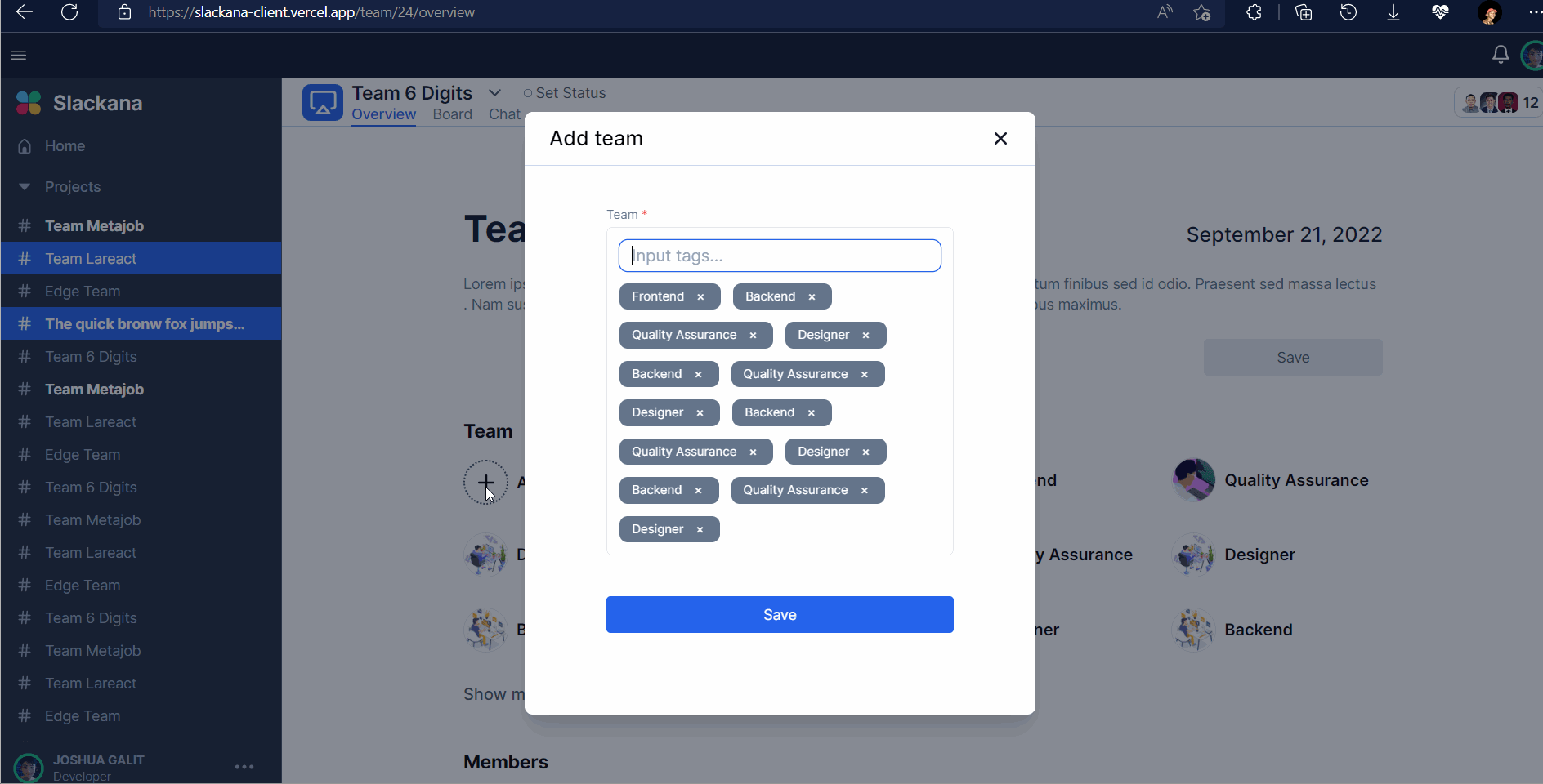 [slackana-40] - [Markup] Create Project Overview Page by johnpaul-sun ...