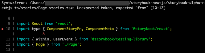Storybook alpha 31 fails with Next.js and Typescript · Issue #19157 ...