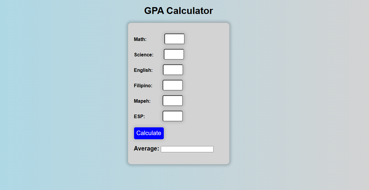 GitHub - CocoShesh/GPA_CALCULATOR: Easily calculate your GPA with GPA ...
