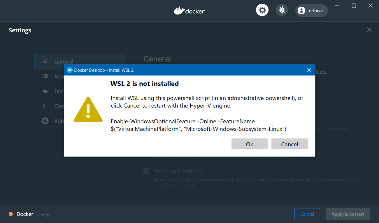 Wsl exe update web download not supported