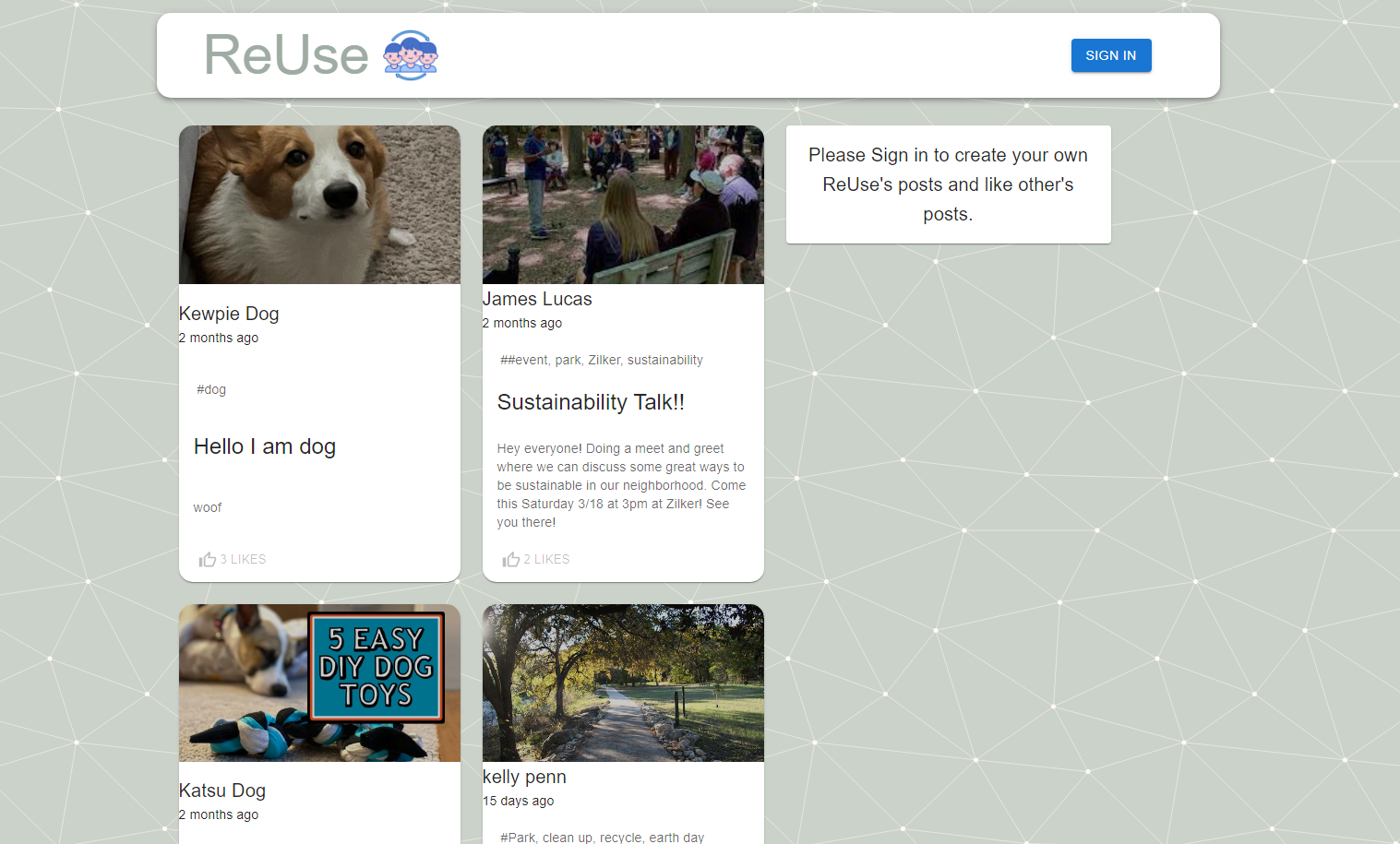 GitHub kellyhubs/ReUse Capstone Project for Sept 2022 ACC's Software