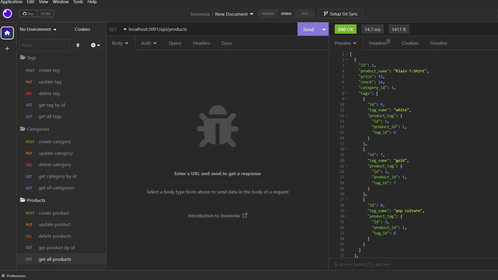 GitHub - Valeryo145/E-Commerce-Back-End