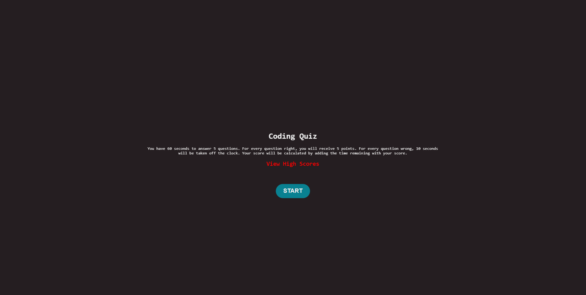GitHub - KyleAlbright/Mod4quizchallenge: Module 4 challenge
