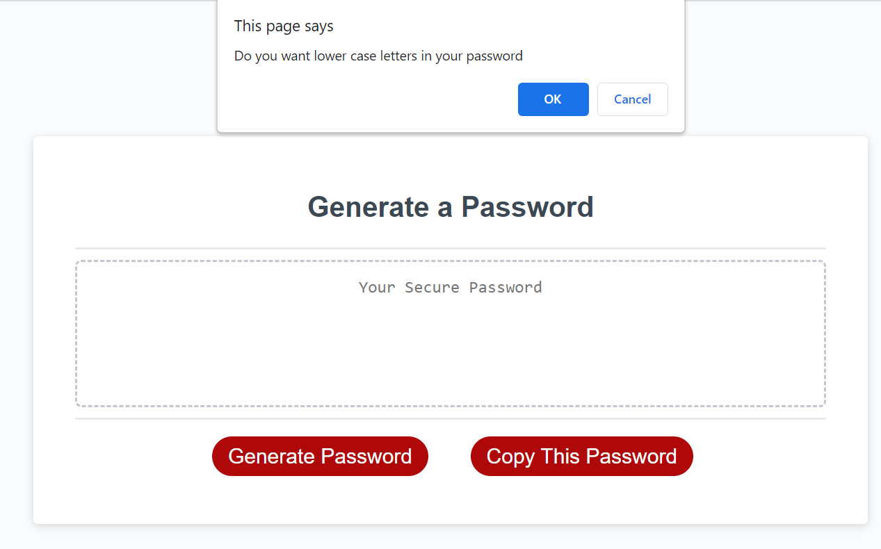 GitHub - Zechariahmn/Password-Generator: Password generator for safe ...