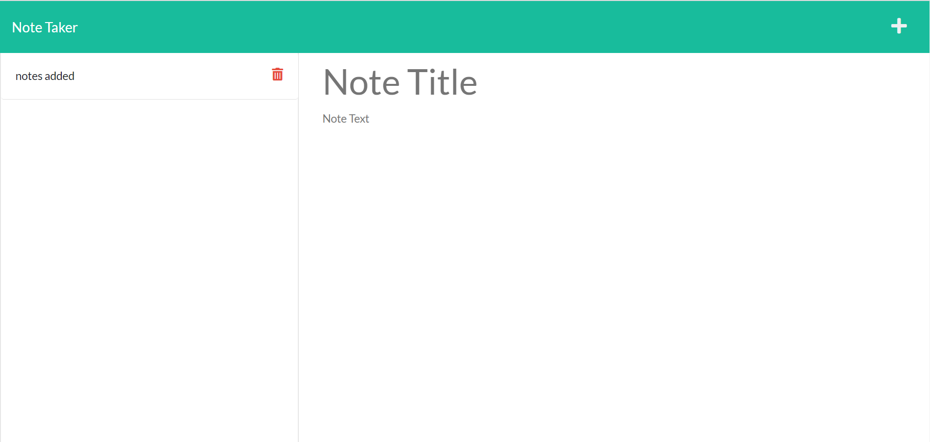 GitHub - Zechariahmn/Note-Taker: A web application capable of storing ...