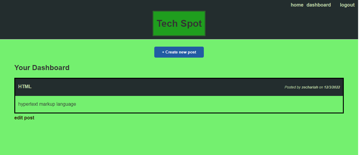 GitHub - Zechariahmn/Tech-Blog: An application that allows users to ...