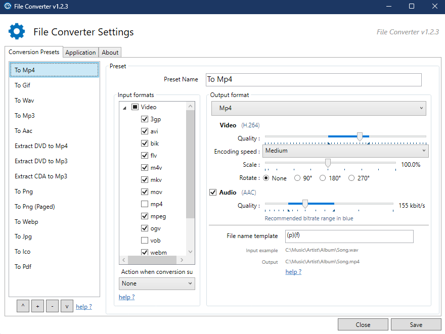Add the amazing (RightClick Media Converter) to