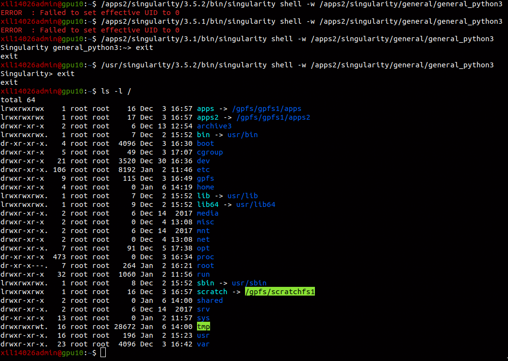 Singualrity Sandbox doesn't work in Red Hat 7.7 (Maipo) Error FATAL