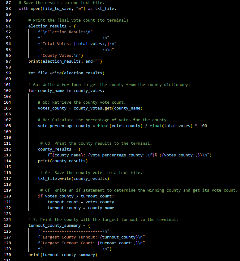 GitHub - Dav-Cast/Election_Analysis: Python code for an election analysis