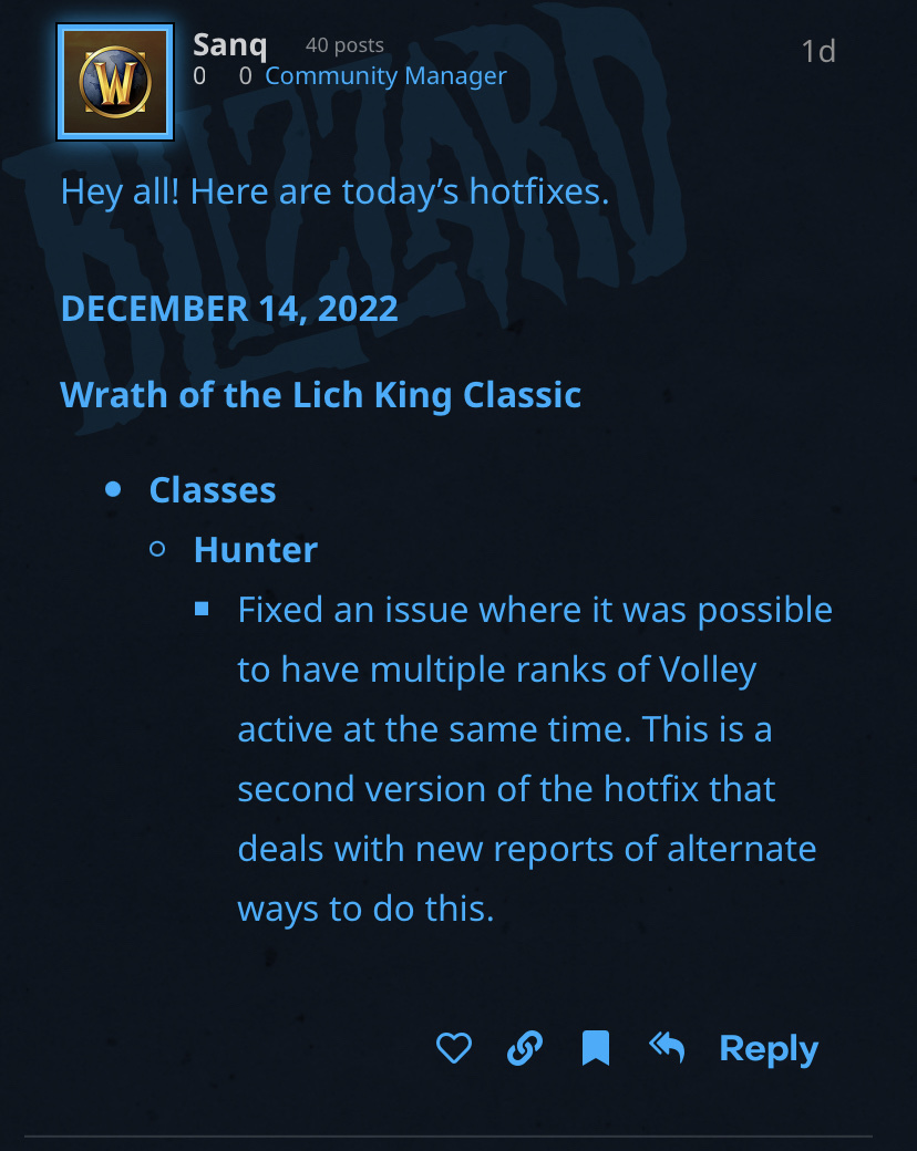 Hunter Volley Rank Stacking [BUG] · Issue 554 · JamminL/cataclassic