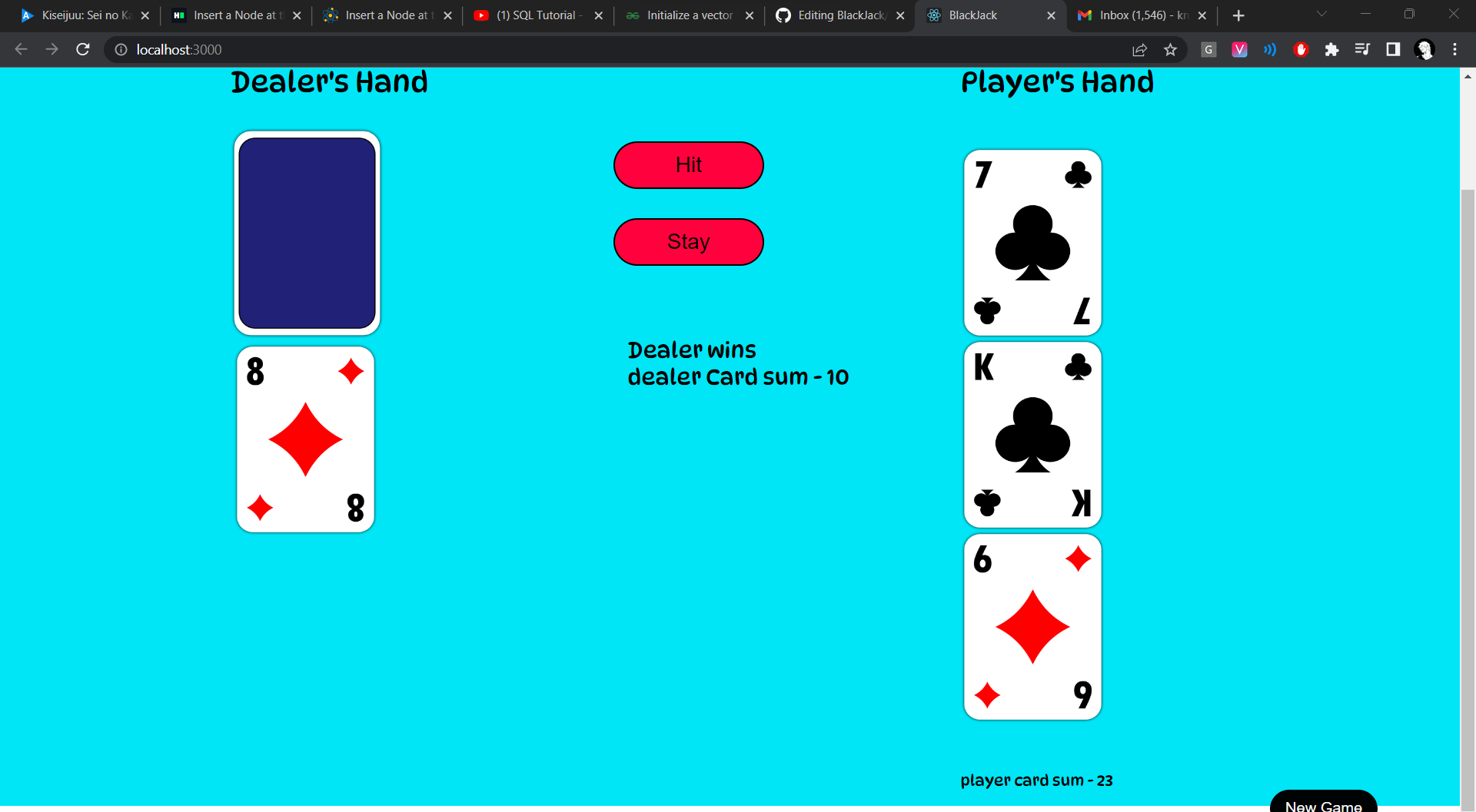 GitHub - Kruthardh11/BlackJack