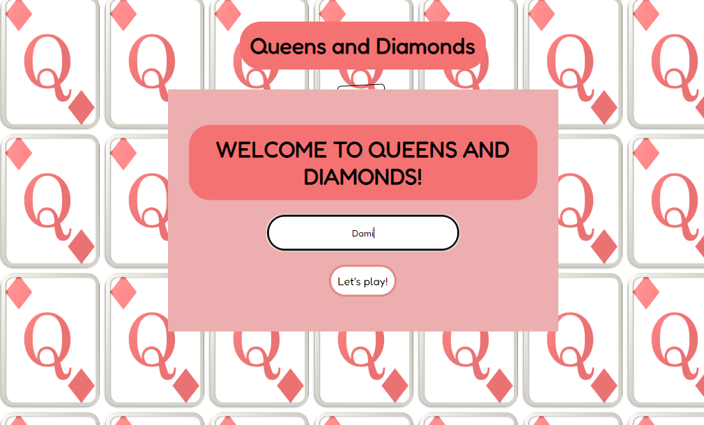 GitHub - damidaramola/queens-and-diamonds-game