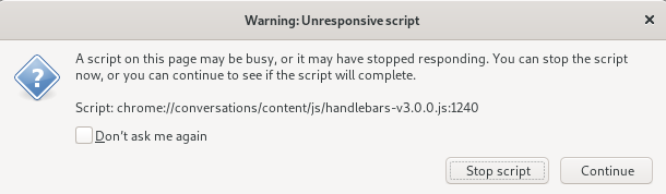 Script Running Slow Error slow script warning with handlebars · Issue #1009 · thunderbird ...