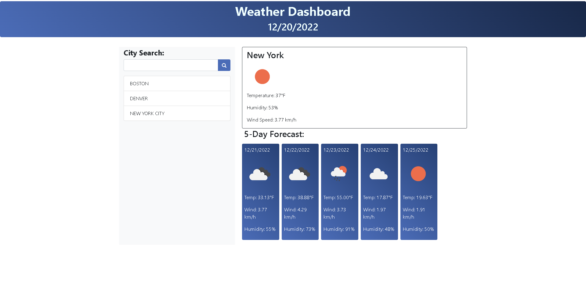 GitHub - brandongiordano/weather-dashboard