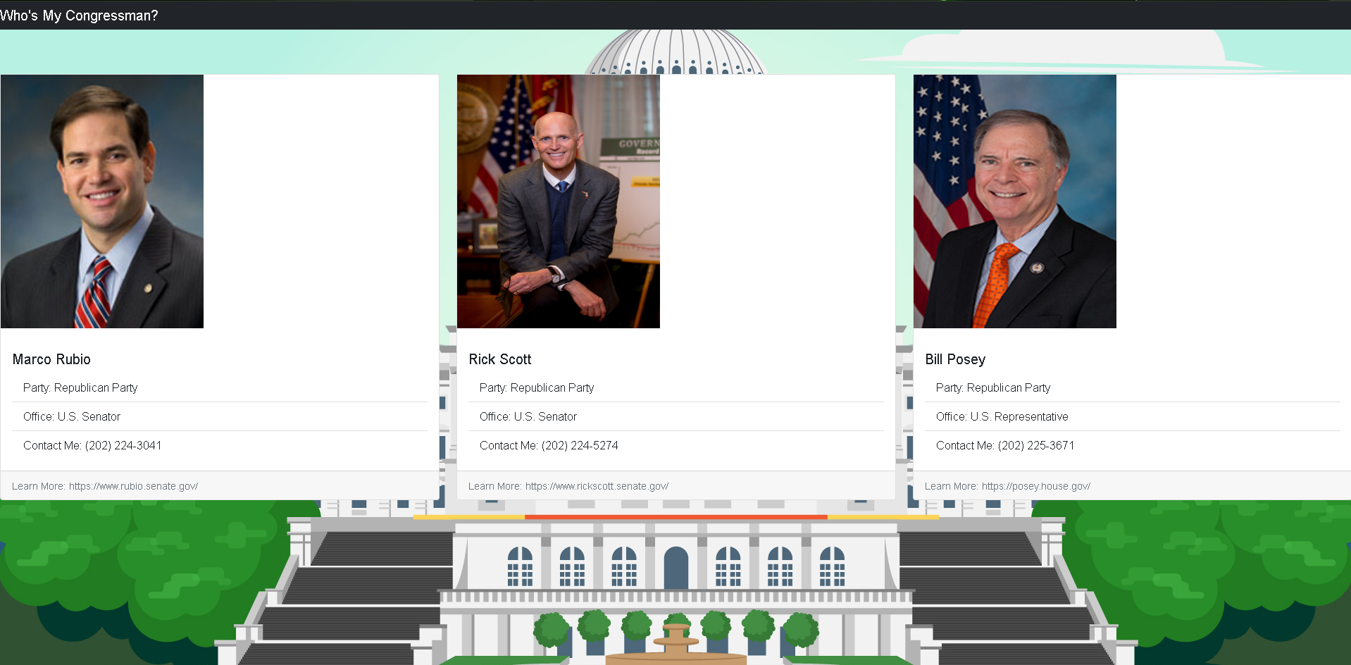 GitHub - brandongiordano/whos-my-congressman: the repo for project 1 ...
