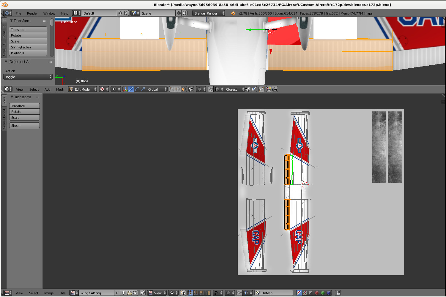 Wing Cap Mods wing mapping on CAP livery is broken · Issue #1029 · c172p-team/c172p ...
