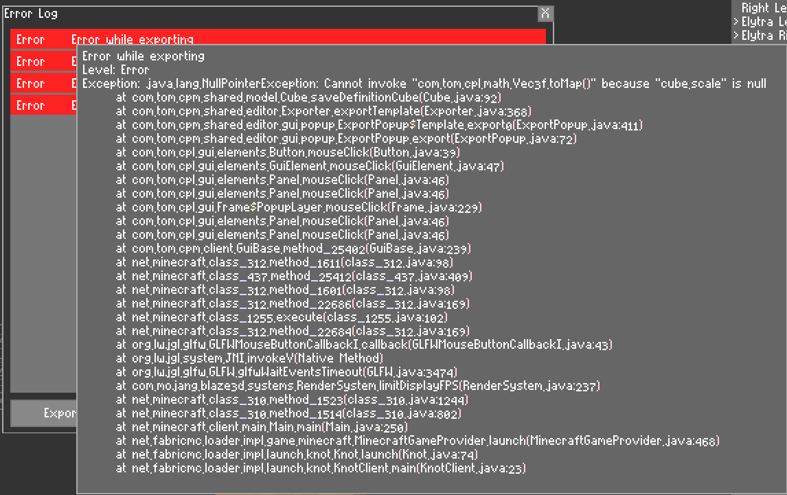 Error While Exporting Issue 483 Tom5454 Customplayermodels Github Error While Exporting Issue 483 Tom5454 Customplayermodels Github