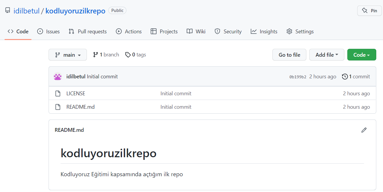 GitHub - idilbetul/kodluyoruzilkrepo: Kodluyoruz Eğitimi kapsamında ...
