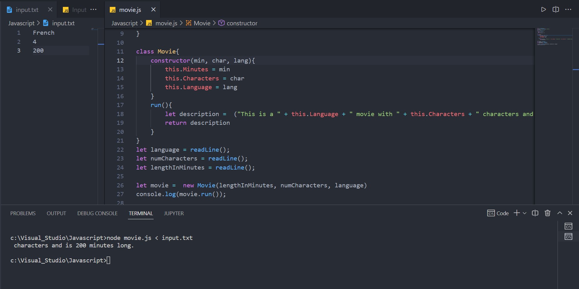 Give us wrong output for javascript programs. · Issue #157657 ...