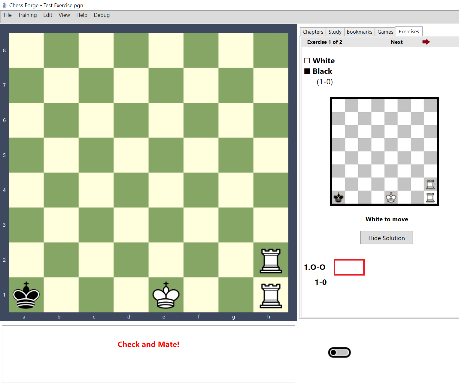 Exercise Check Mate Sign Not Shown · Issue #286 · czbar/ChessForge · GitHub