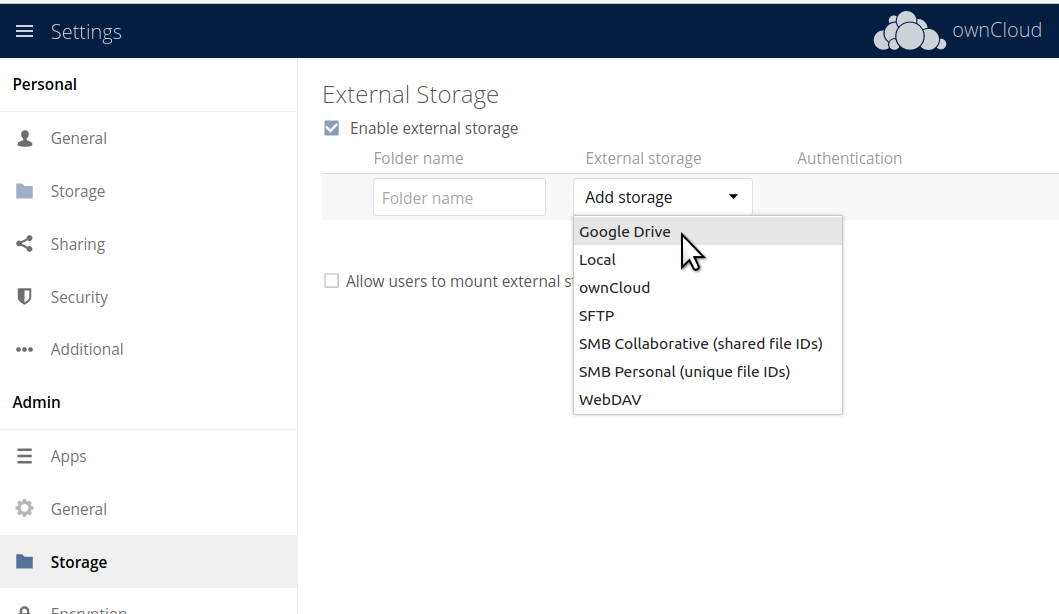 Is possible to use Google Cloud Storage · Issue #579 · owncloud/files ...