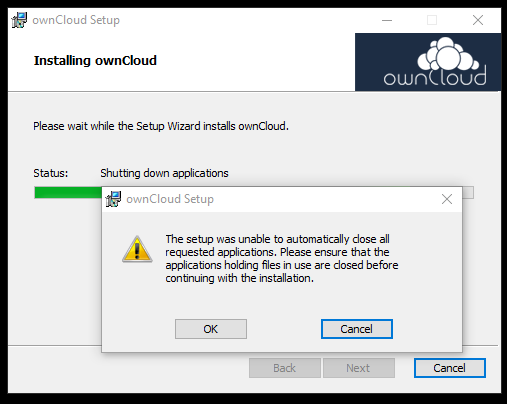 win10 unable to close while updating · Issue #7307 · owncloud/client ...
