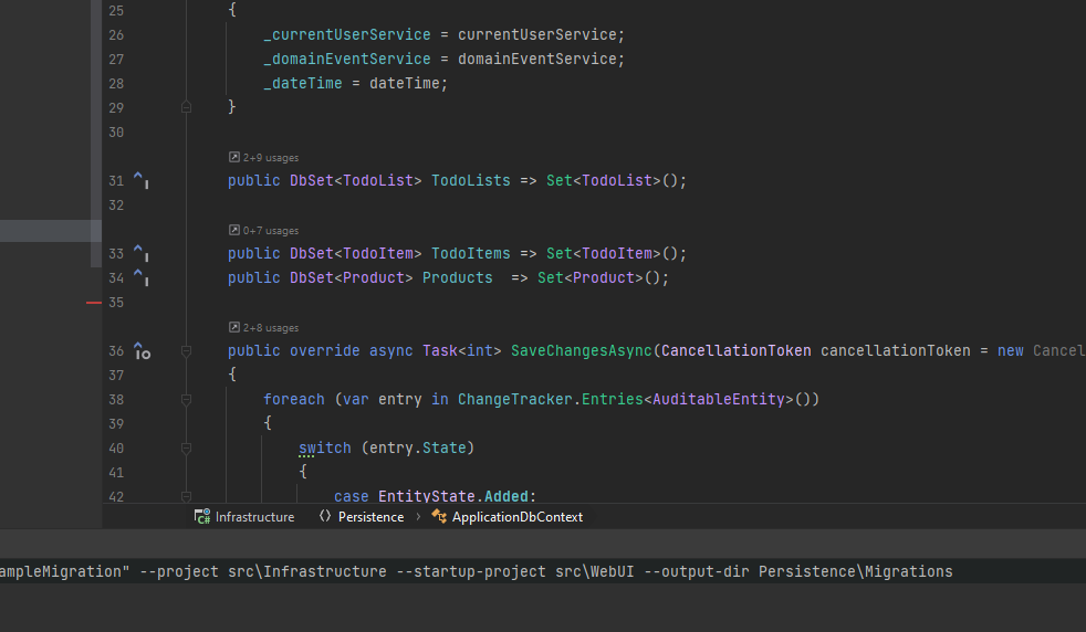issue with migration on latest template · Issue #605 · jasontaylordev ...