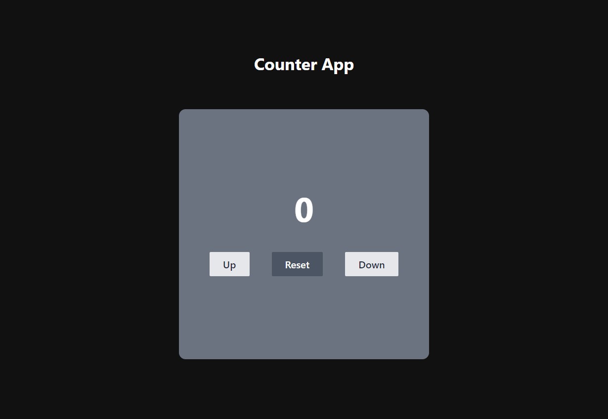 GitHub - Zareel/ReactJS-CounterApp