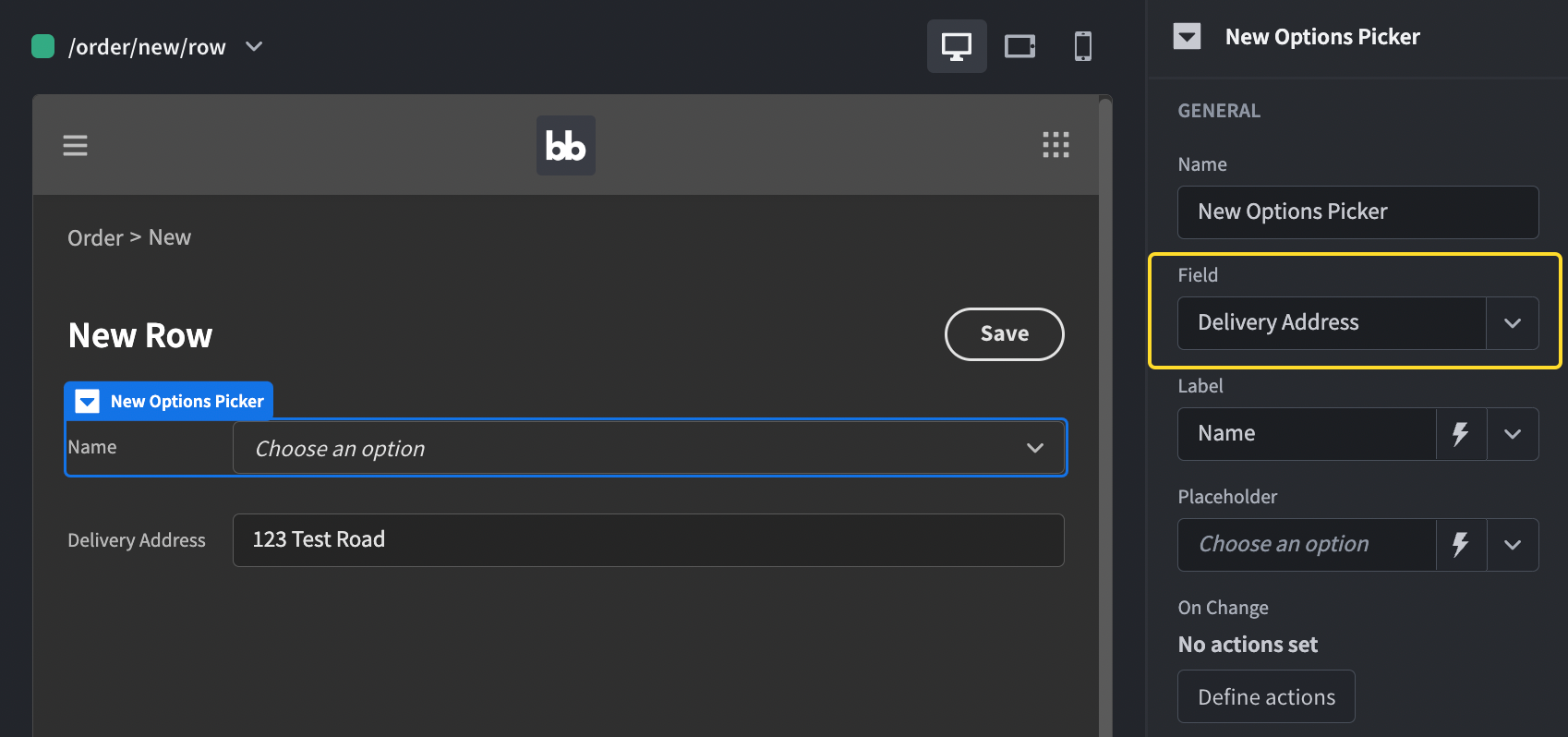 How can I autofill a Text Field conditionally based on an Option Picker ...