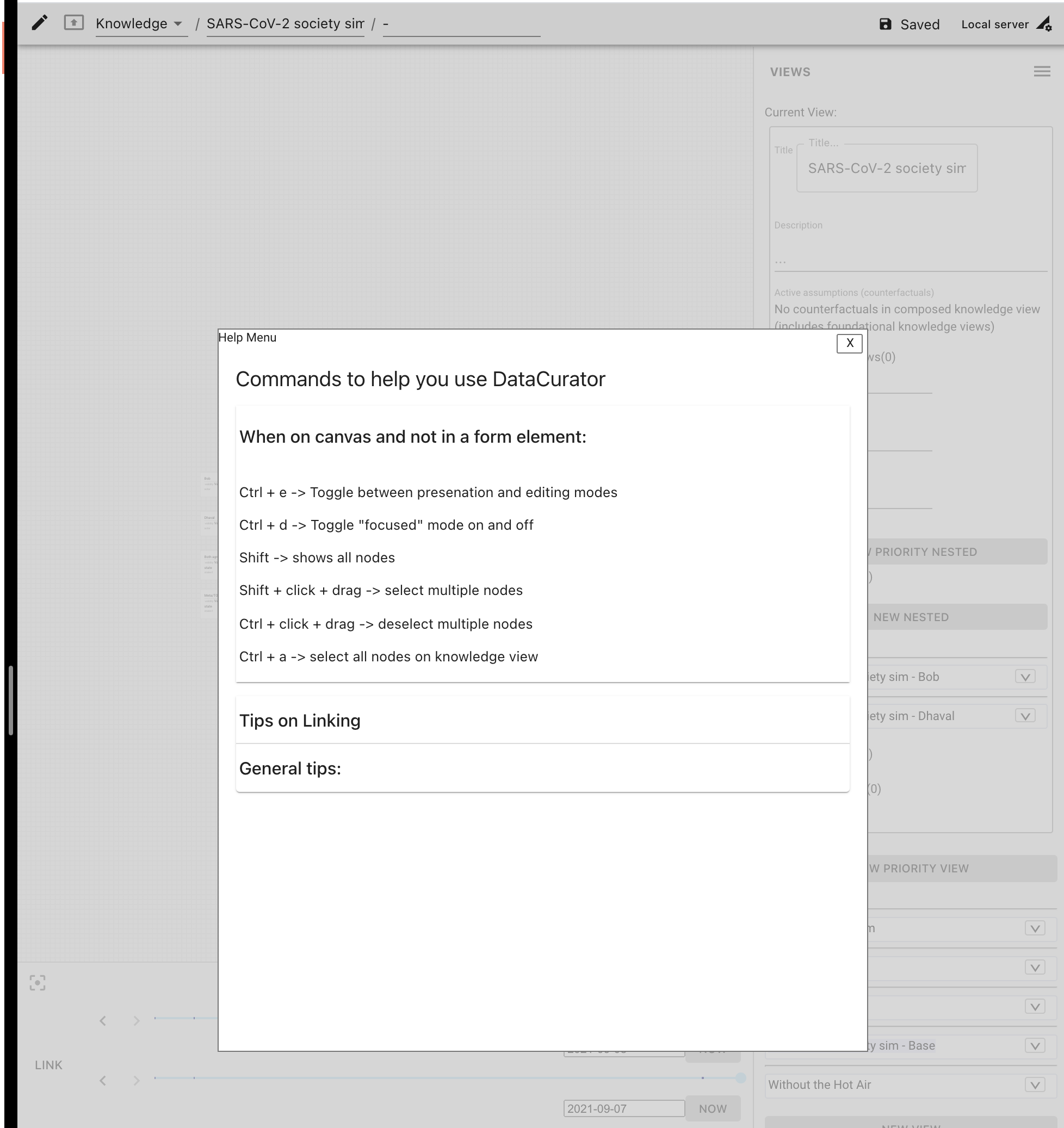 Display a help menu · Issue #135 · AJamesPhillips/DataCurator · GitHub