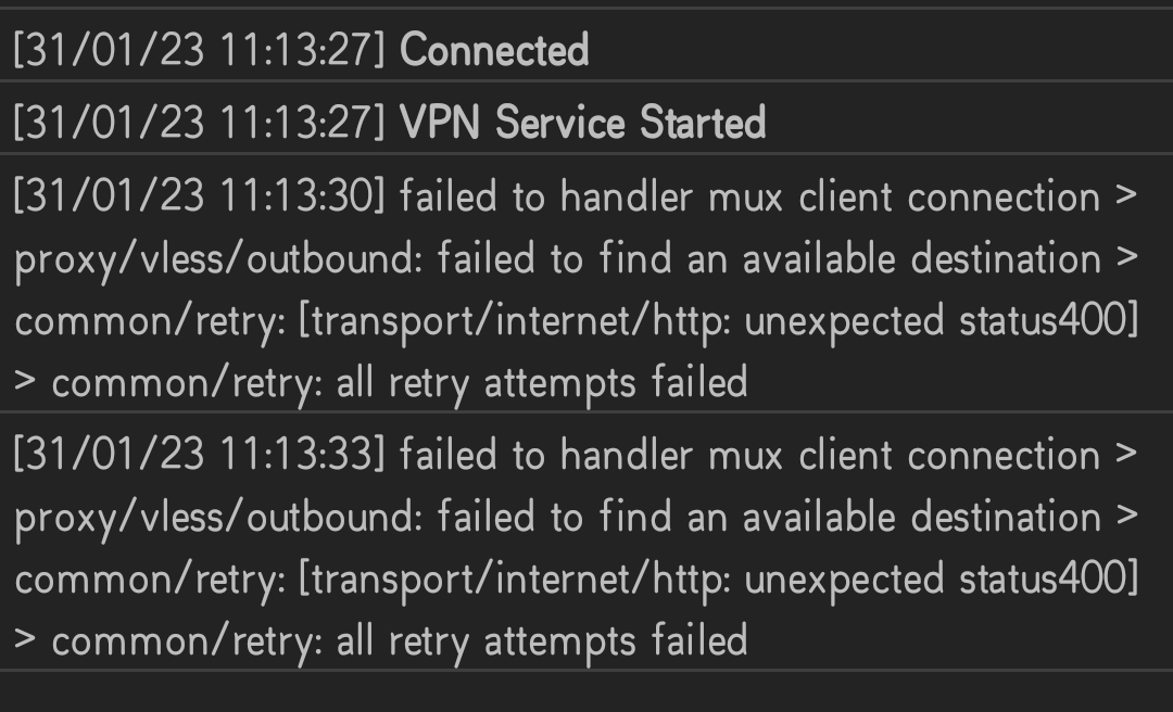[allinone] H2 unexpected status 400 · Issue 116 · XTLS/Xrayexamples