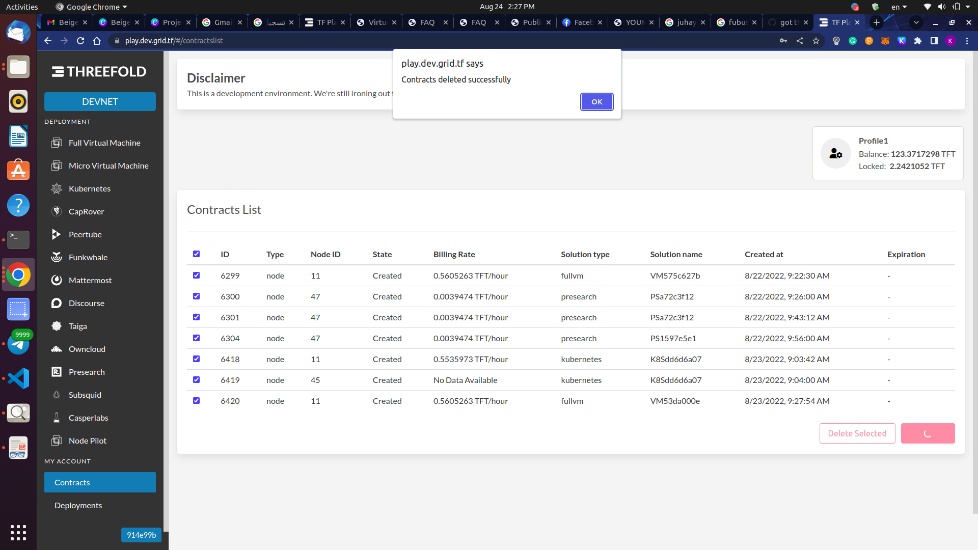 got this error while deleting contracts · Issue #963 ...