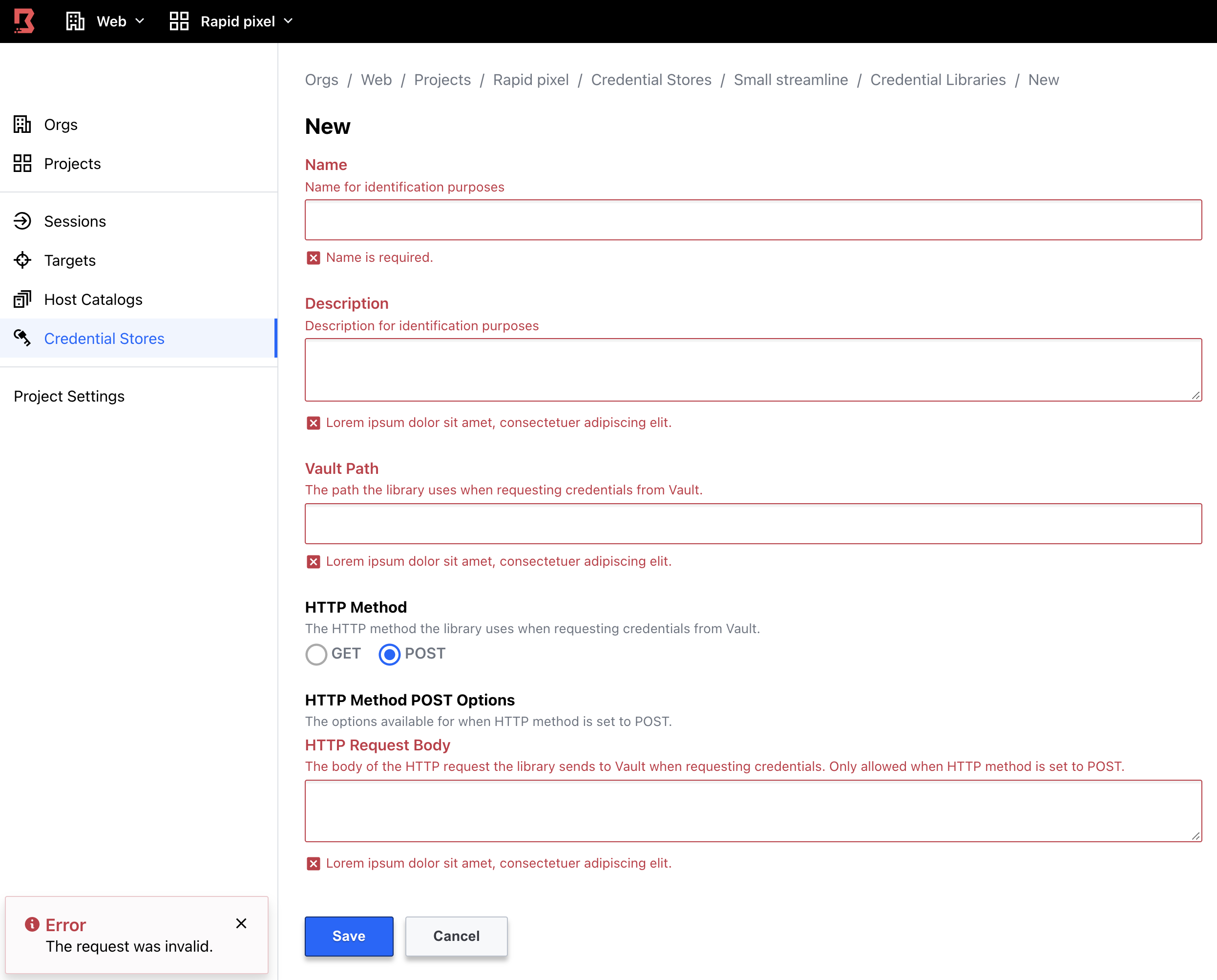 credential-library-error-handling