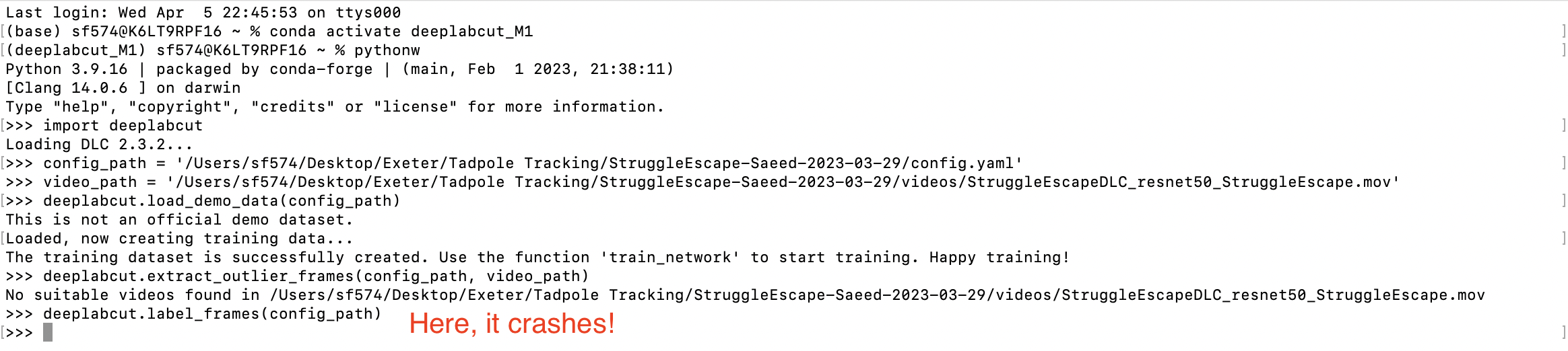 No such file or directory · Issue #2182 · DeepLabCut/DeepLabCut · GitHub