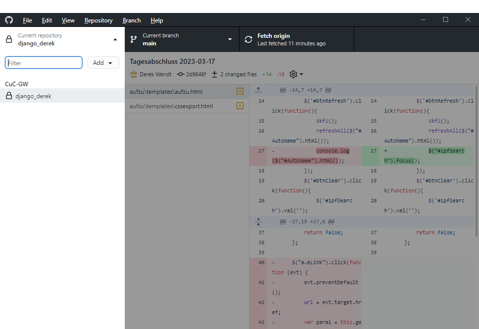 Don't get current data · Issue #16358 · desktop/desktop · GitHub
