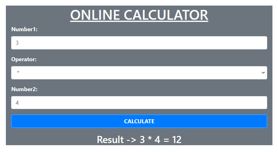 JS - HTML DOM Events & DOM Interaction - Basic Online Calculator ...