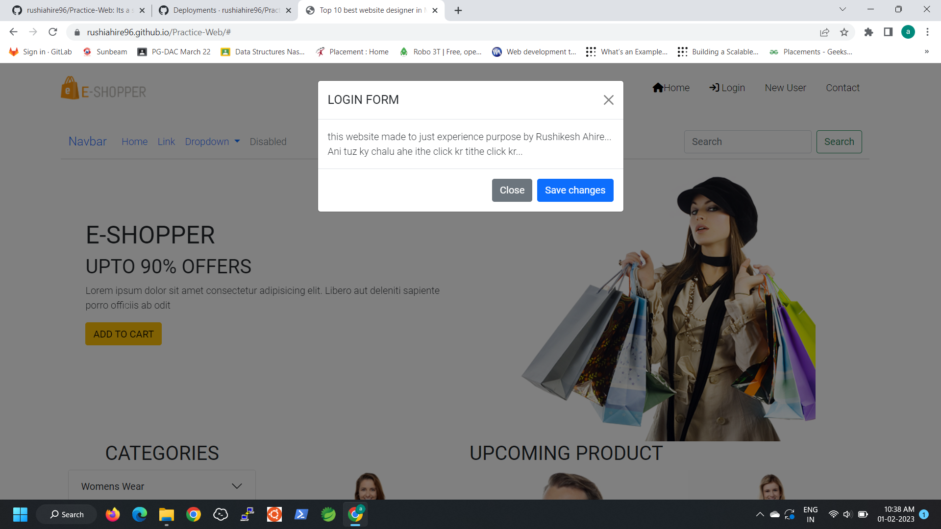 GitHub - rushiahire96/Practice-Web: Its a simple html page of ecommerce ...