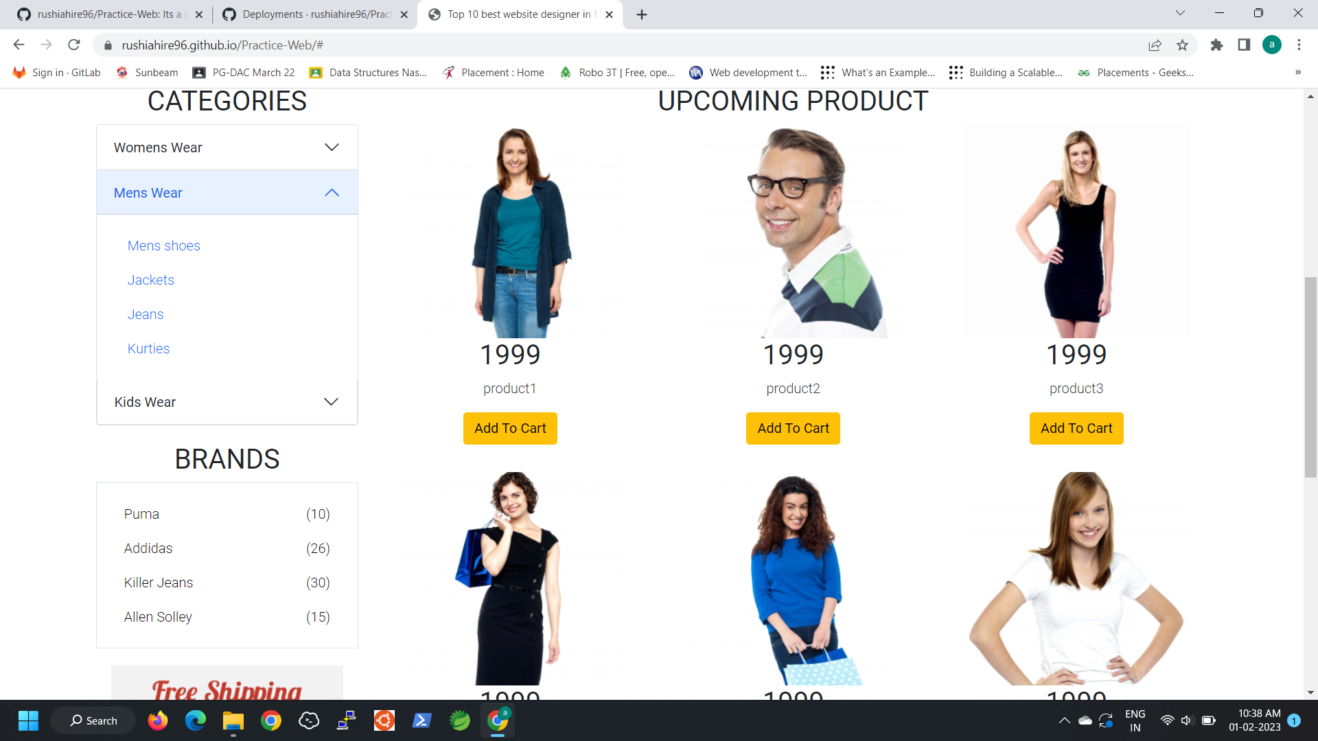 GitHub - rushiahire96/Practice-Web: Its a simple html page of ecommerce ...