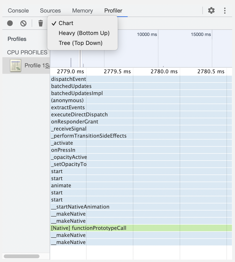 Profiling JS and creating Flame Graphs on Hermes (with Flipper
